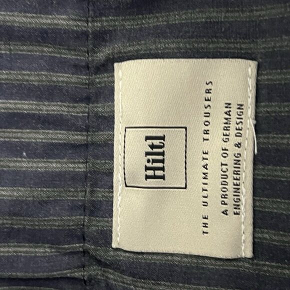 Hiltl Trousers Jeans Mens Size 44 Gray Ultimate Stretch Denim Straight Relaxed - Picture 12 of 14